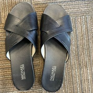 Michael Kors black slides